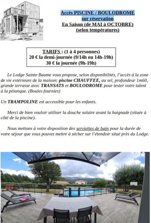 Le Lodge De La Sainte Baume Plan d'Aups Экстерьер фото